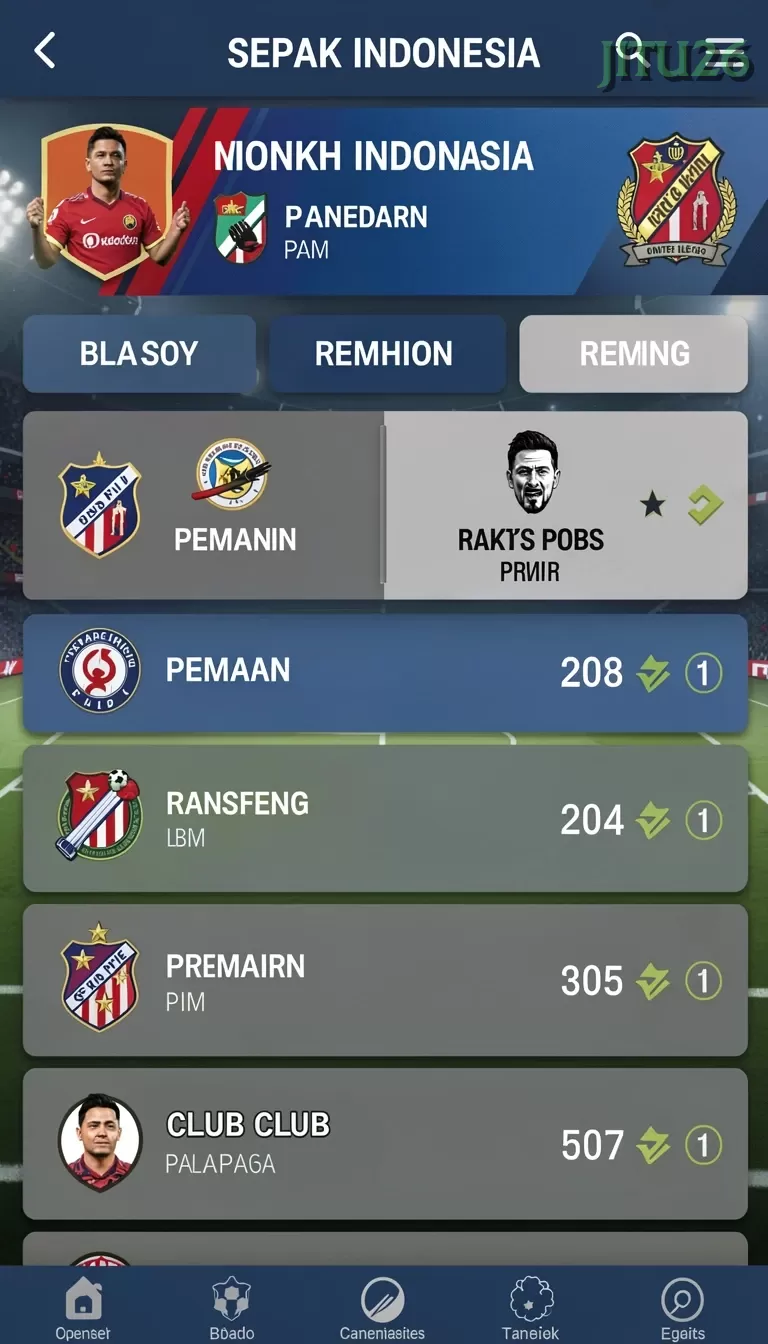 Cuplikan layar HAPPYBET188 — menu navigasi